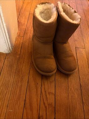 UGG Kids Chestnut Brown Shearling Lined Boots